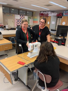 Sara Policky and Mary Breedlove enjoy teaching their students the ins and outs of fashion.
