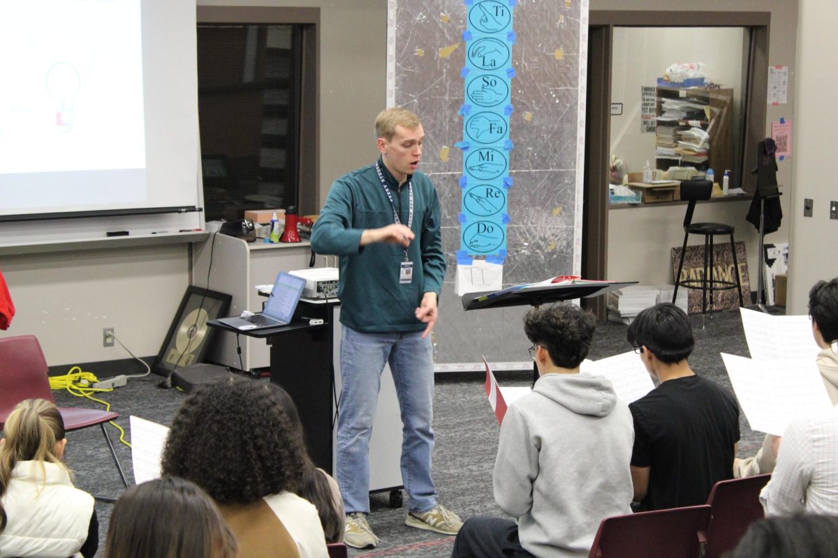 Adam Lesher says he was inspired to become a teacher by his involvement in Concert Choir.