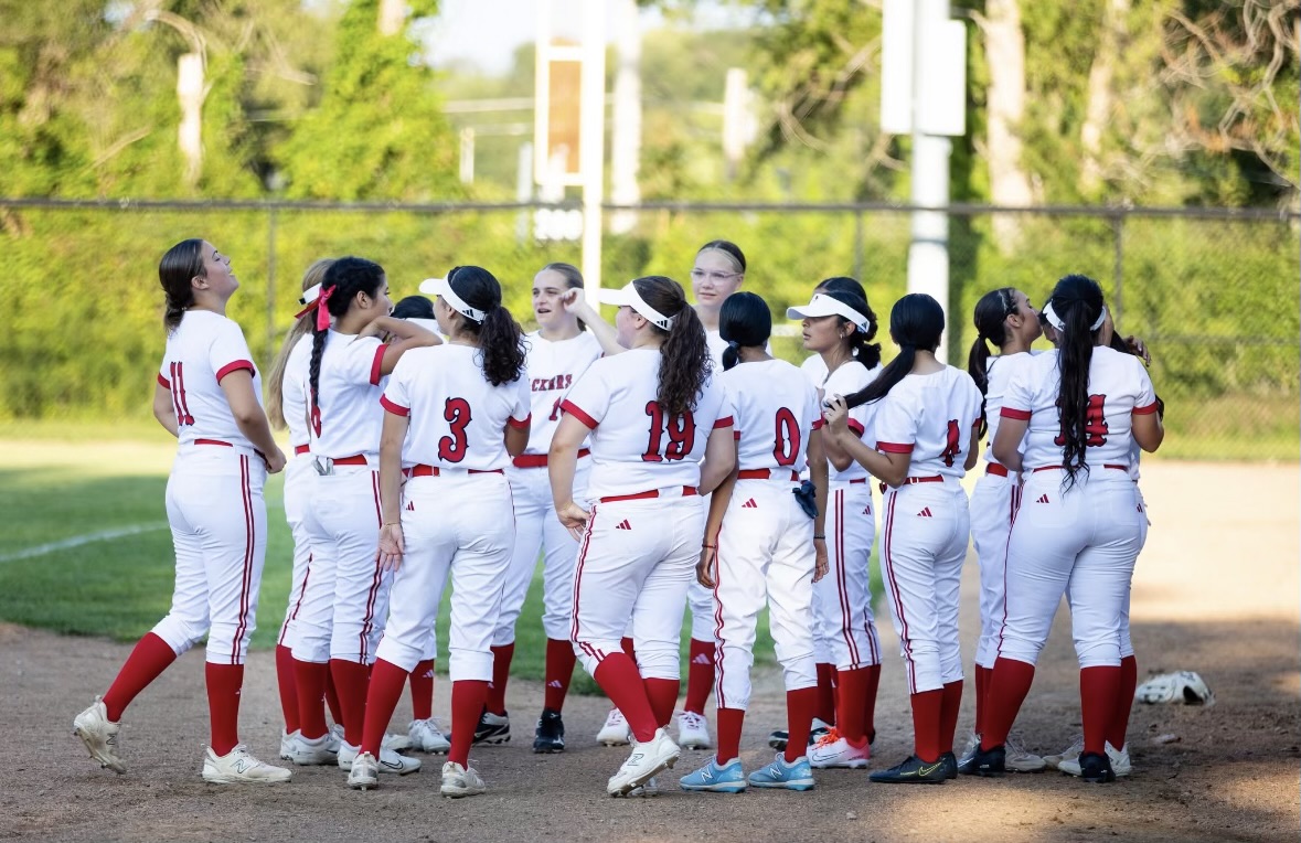 The South girls softball team provides a positive place for students to grow their skills. 
