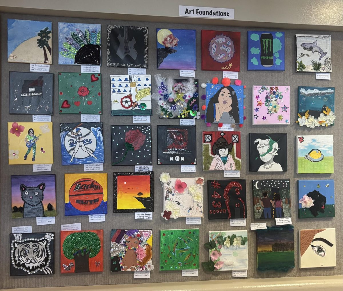 Guatemalan students display their works of art at South.