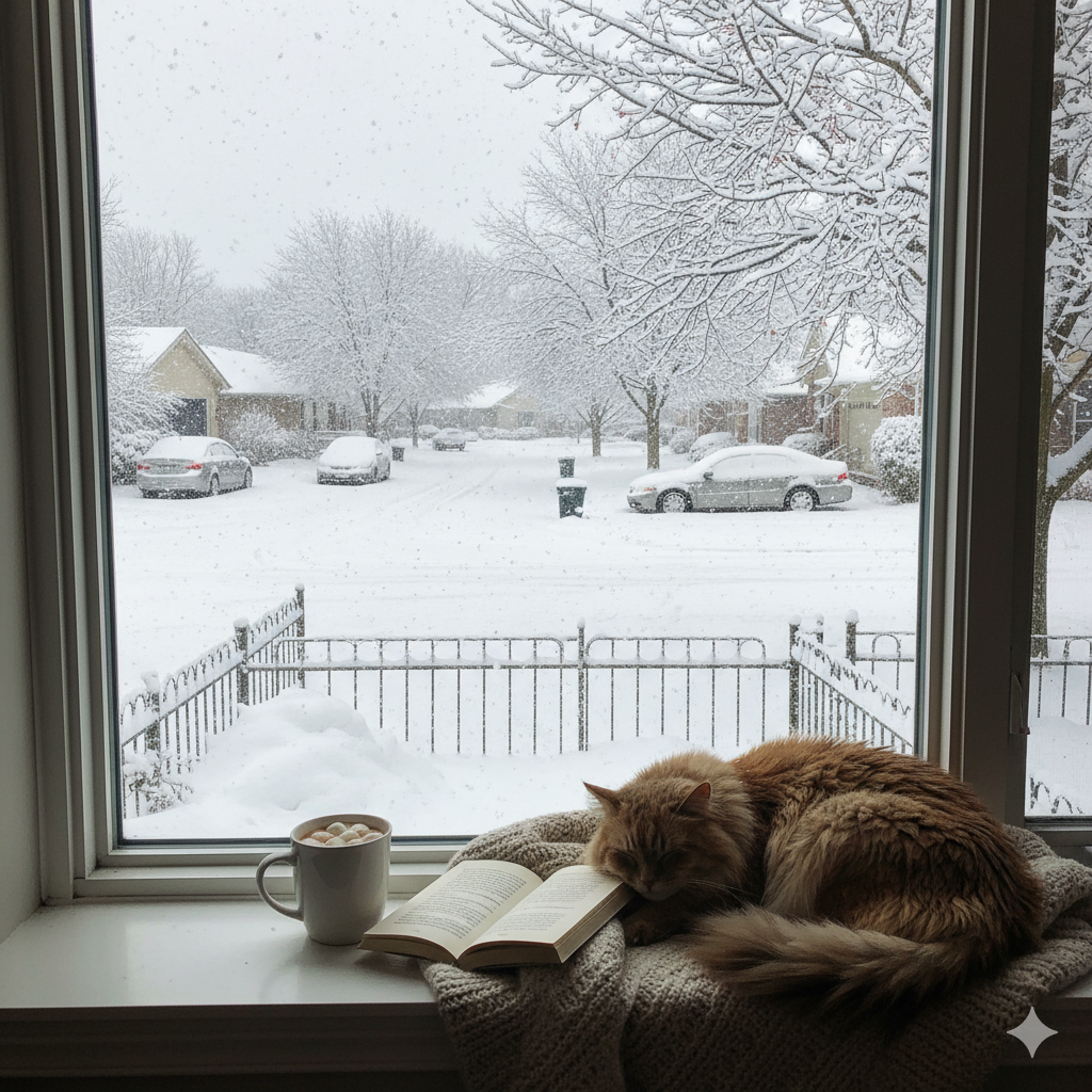Pure snow days are a thing of the past in Omaha Public Schools and a much-missed event. Image generated by Google Gemini.