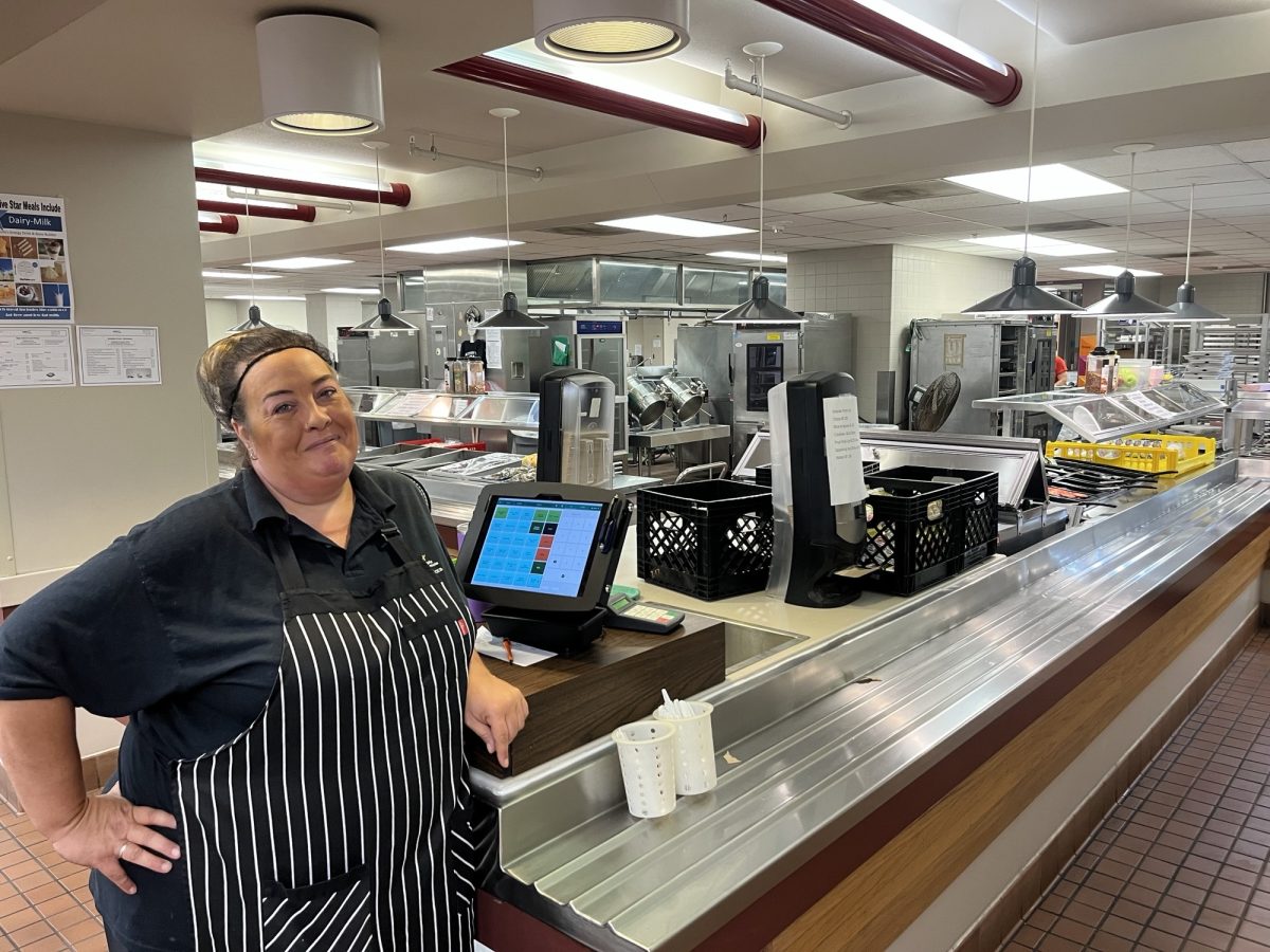 Joey Lovstad enjoys seeing students coming to get lunch daily.