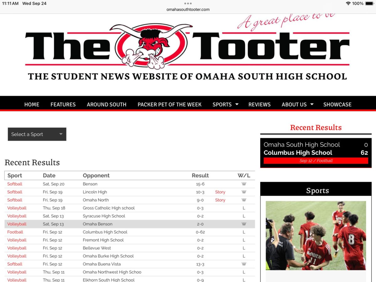 One new feature is a running sports scoreboard and rolling score list.