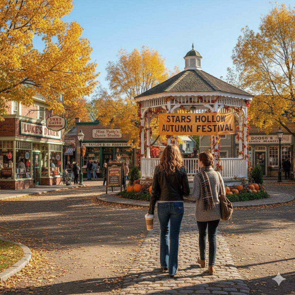 Early 2000s show Gilmore Girls. Photo generated by Ai Google Gemini.