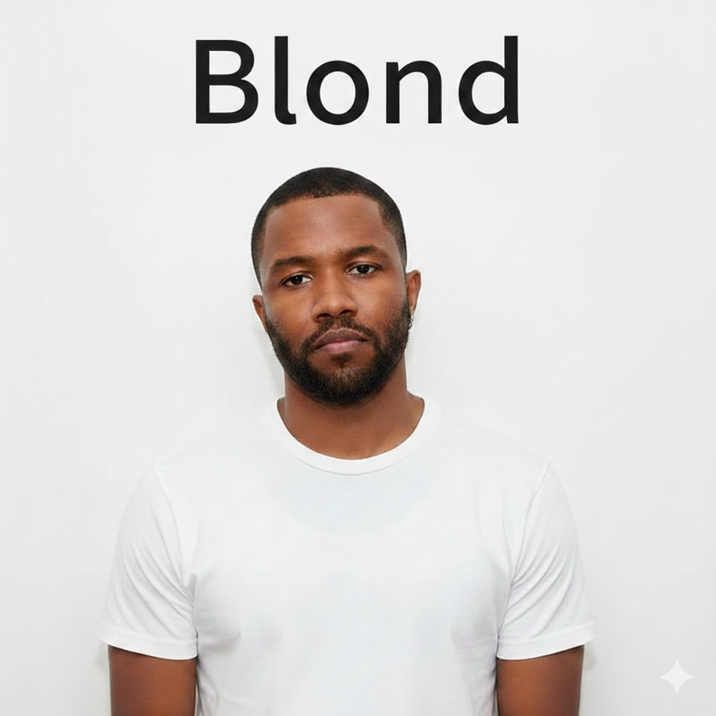 Frank Ocean displays minimalism and emotion.
Photo illustration generated by Google Gemini.