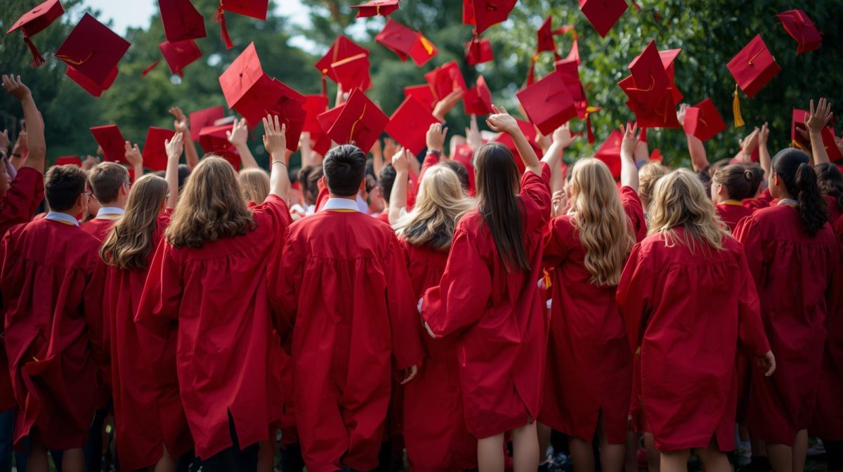 The class of 2028 is halfway through their high school years. Photo illustration generated by Canva. 