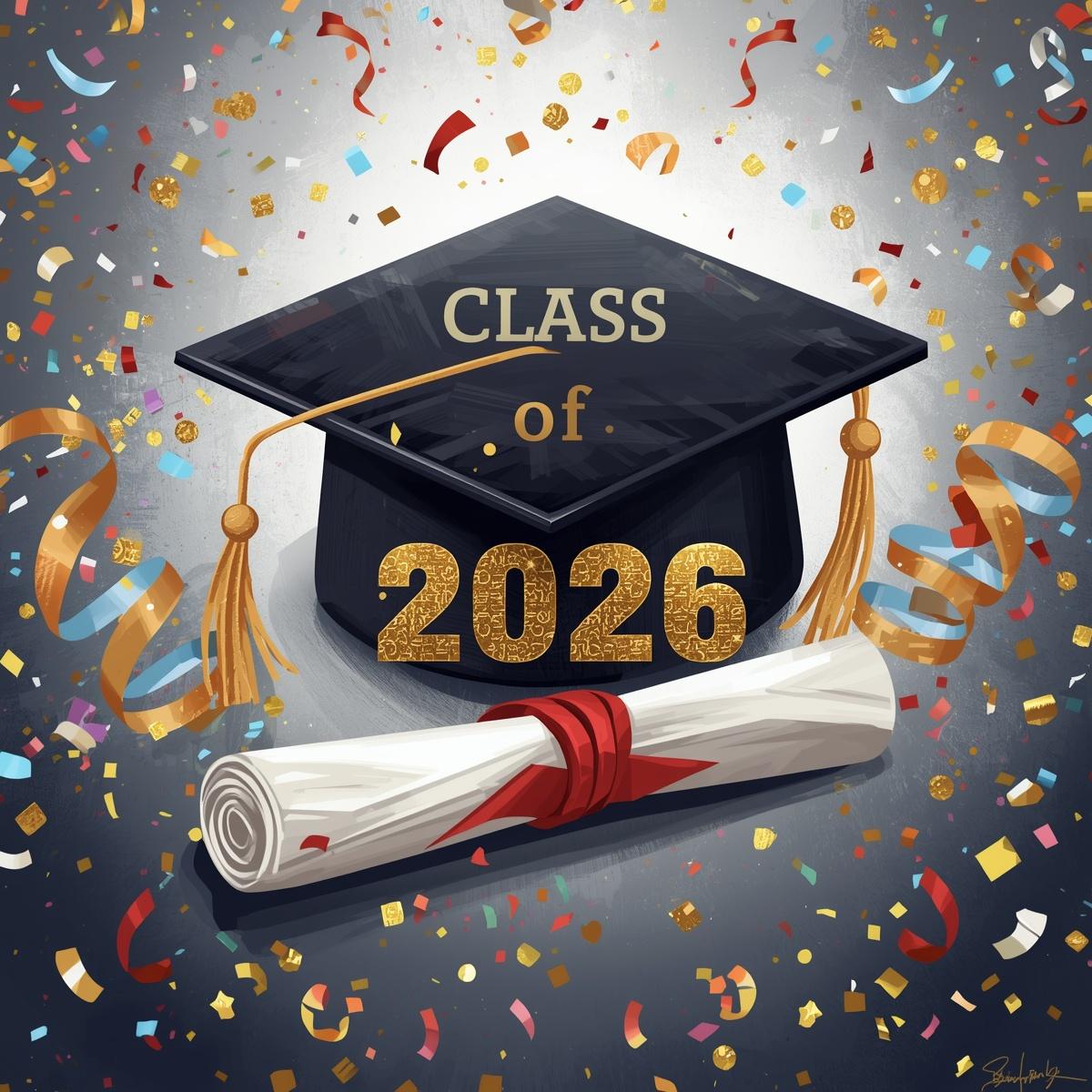 The class of 2026 reflects on lessons learned before leaving high school for good. Photo illustration generated by Canva AI.