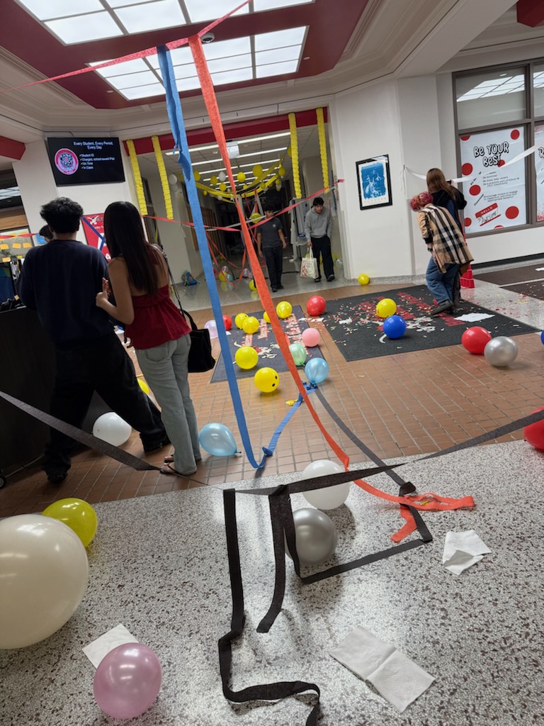 Confetti, canines and a chicken, oh my!