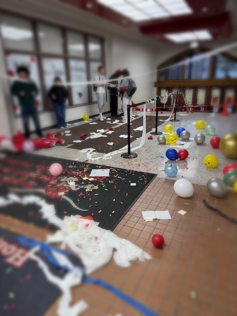 Confetti, canines and a chicken, oh my!
