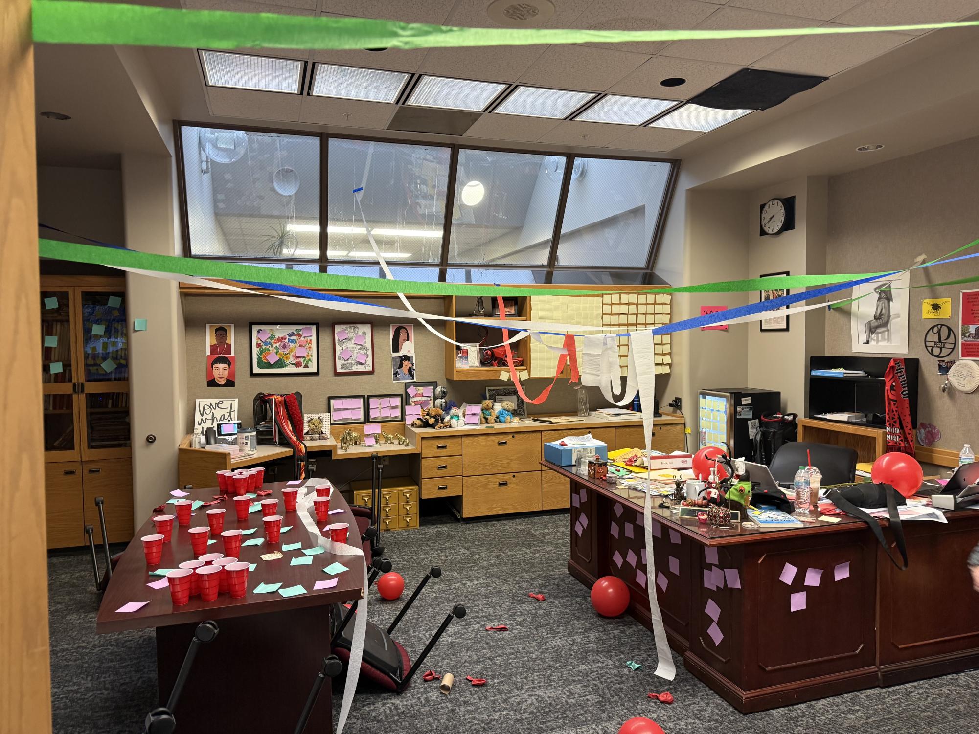 Confetti, canines and a chicken, oh my!